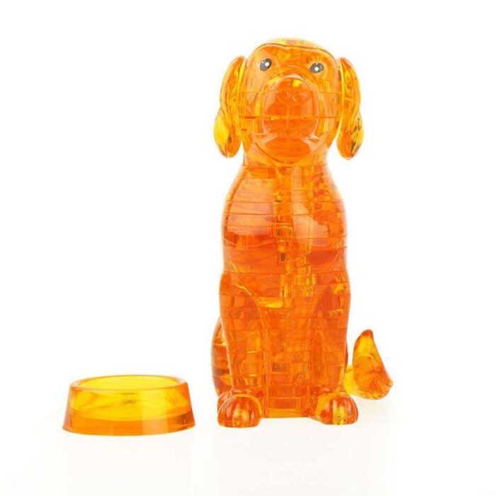 3D Кристален пъзел куче crystal block