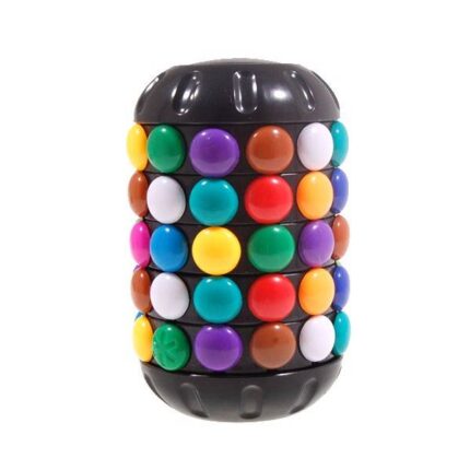 Цилиндър на рубик с цветни топчета за подреждане