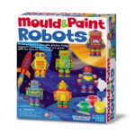 Образователен комплект Mould and Paint Robots 4M Моделирай и оцвети роботи кутия