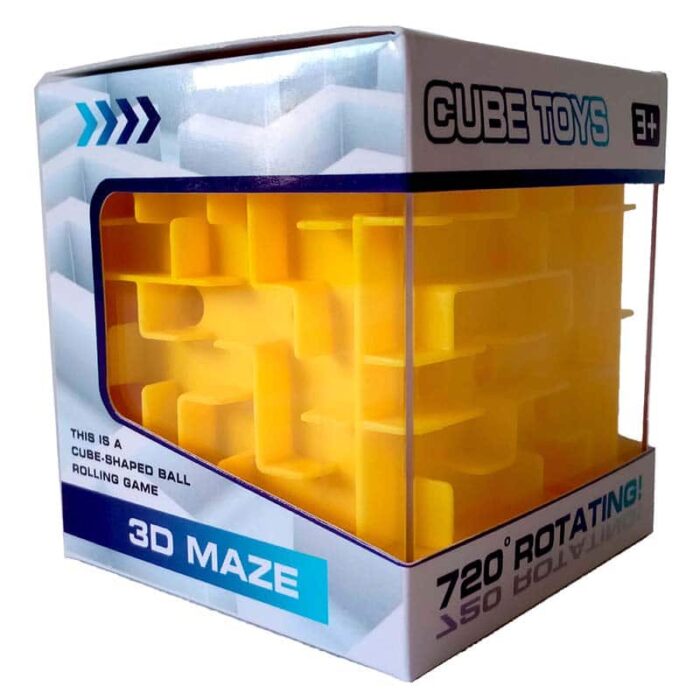 Maze cube лабиринт за деца жълт шест странен лабиринт