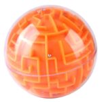 Maze ball за деца лабиринт топка за баланс оранжева