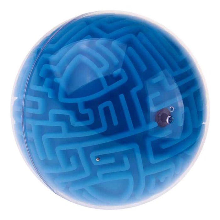 Maze ball за деца Топка лабиринт за баланс синя