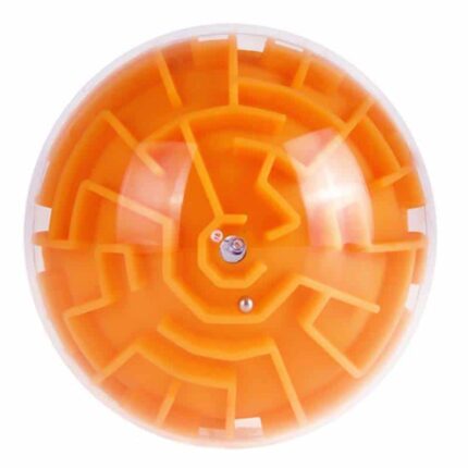 Maze ball за деца Топка лабиринт за баланс оранжева