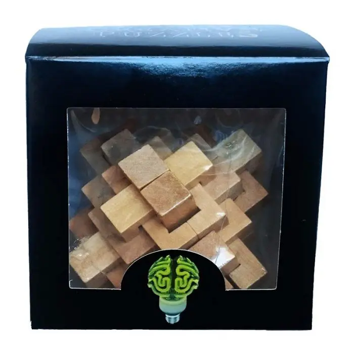 Дървен пъзел Pineapple World Creative Puzzles кутия лице