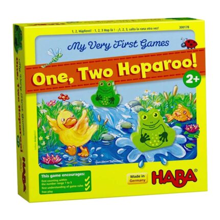 Образователна игра Едно Две и Хоп кутия лице HABA