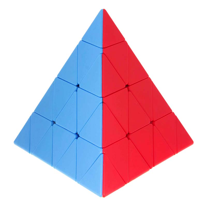 Рубик пирамида Master Pyraminx синя и червена страна