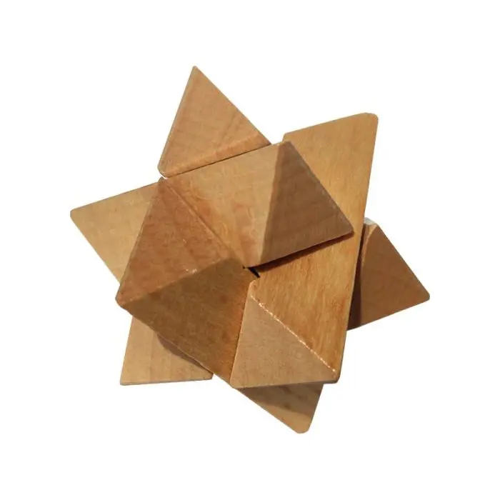 Дървени пъзели Комплект от 5 игри звезда