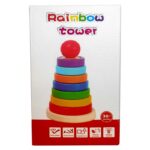 Монтесори дървена кула - Rainbow tower кутия