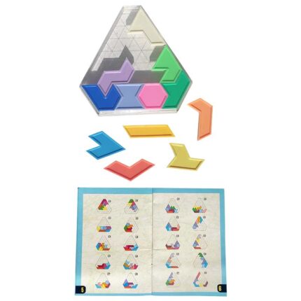 Логическа игра геометрични фигури елементи и книжка