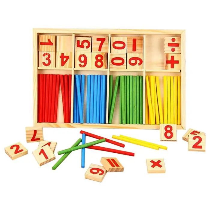 Образователна игра intelligence sticks (Игра за смятане) елементи цифри и кутия