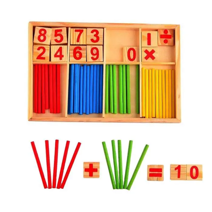 Образователна игра intelligence sticks (Игра за смятане) кутия числа и клечки