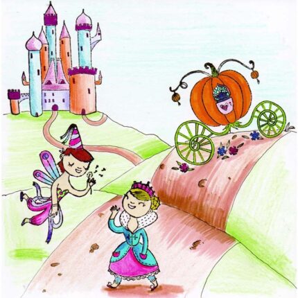 Детски творчески комплект – Принцеси и Феи рисунка с печати