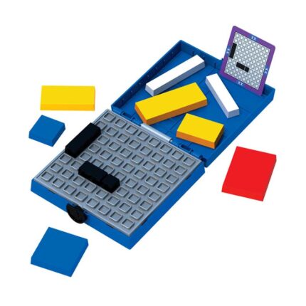 Логическа игра - Мондрианови блокчета - Синьо издание кутия с елементи и задачи