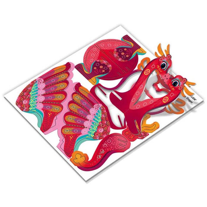 Творчески комплект - Фантастични животни с мъниста - Сглоби и декорирай дракон