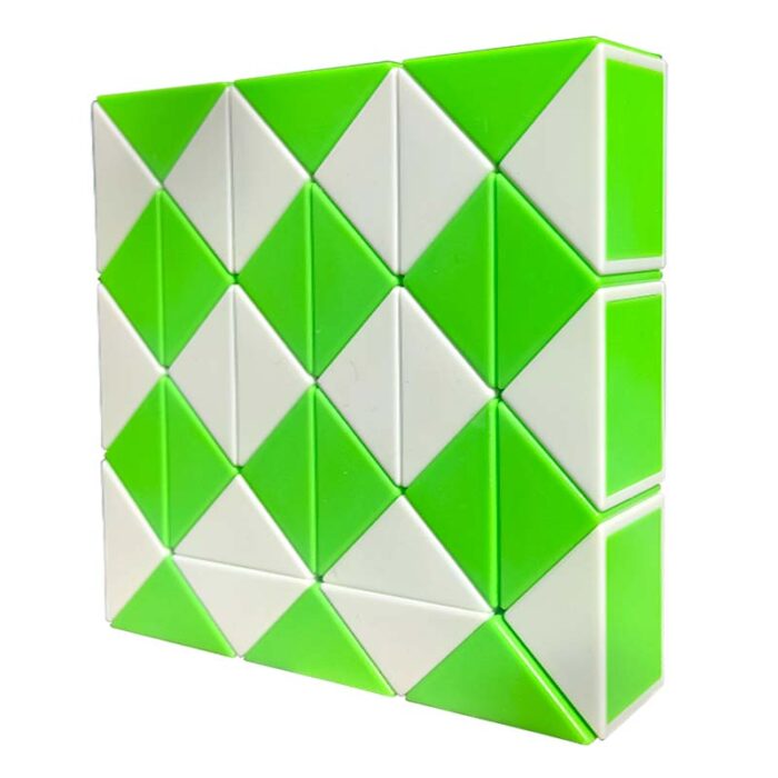 Змия на Рубик – 36 елемента зелена профил