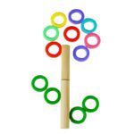 Образователна игра за деца - Монтесори Дъска 5 в 1 фигура цвете