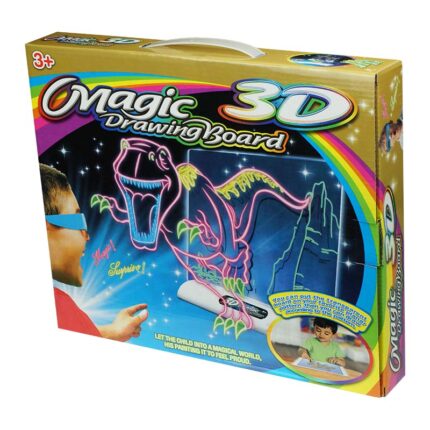 Светеща дъска за рисуване Magic 3D Drawing Board - Динозаври