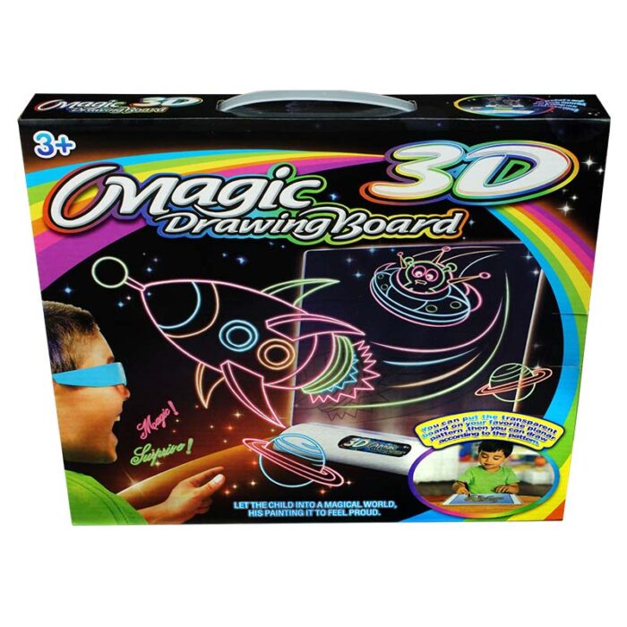 Светеща дъска за рисуване Magic 3D Drawing Board - Космос кутия