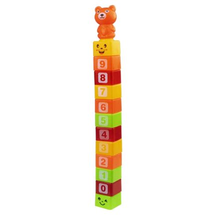 Детски коструктор с големи елементи (Строител) кула от единични елементи