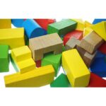 Образователна игра - Дървен строител (Сортер) 50 елемента елементи