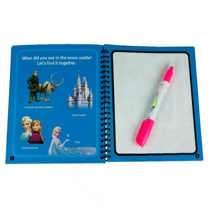 Книжка за оцветяване с вода – Frozen (Водна книжка) страница 3