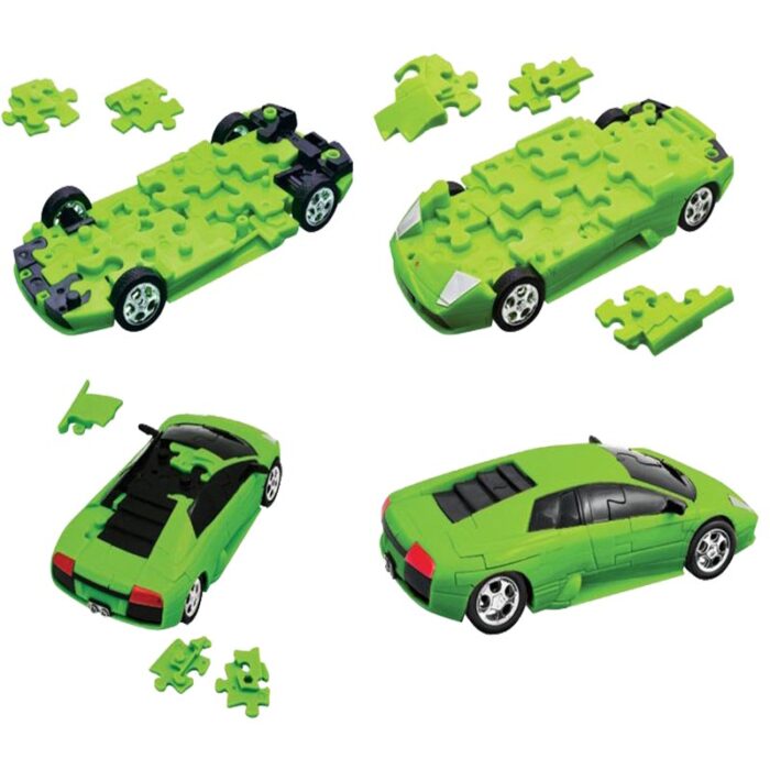 3Д пъзел lamborghini murcielago зелено Eureka 3D Puzzles