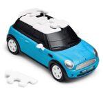 3Д пъзел Mini Cooper син Eureka 3D Puzzles