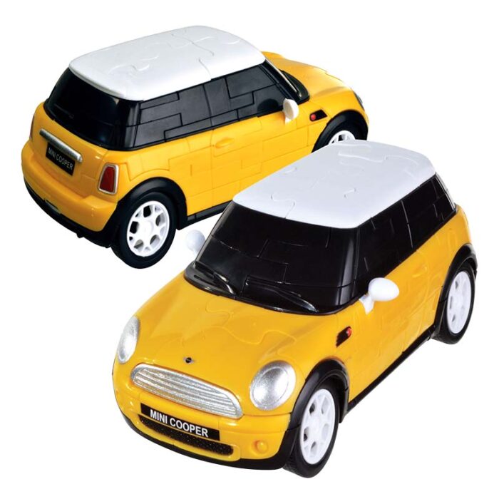 3Д пъзел Mini Cooper жълто Eureka 3D Puzzles