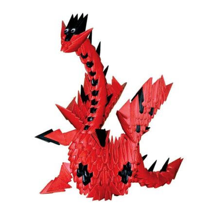 модулно оригами червен дракон Modular origami Red Dragon
