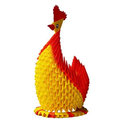 Модулно оригами-Кокошка