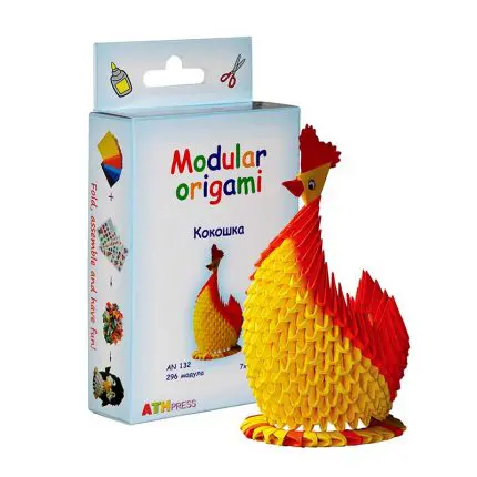 Модулно оригами-Кокошка