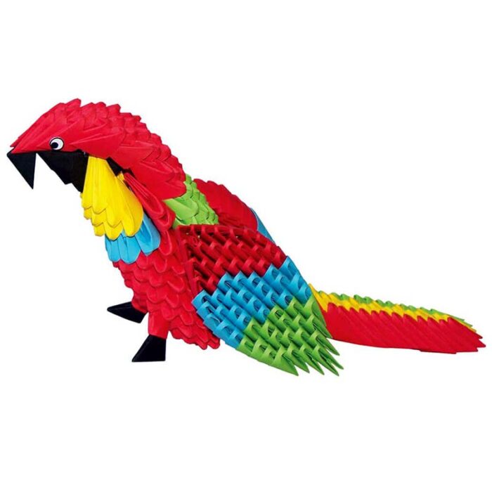 модулно оригами папагал Modular origami Parrot