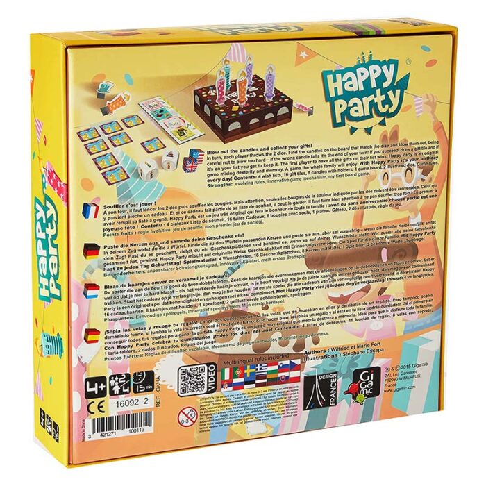 астолна игра Happy Party кутя гръб