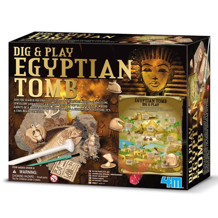 образователен комплект Dig and Play Egyptian Tomb 4М египетска гробница кутия