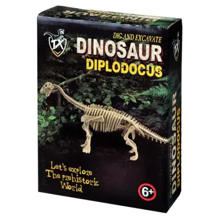 Дино свят – Изкопай скелет на динозавър – Диплодок