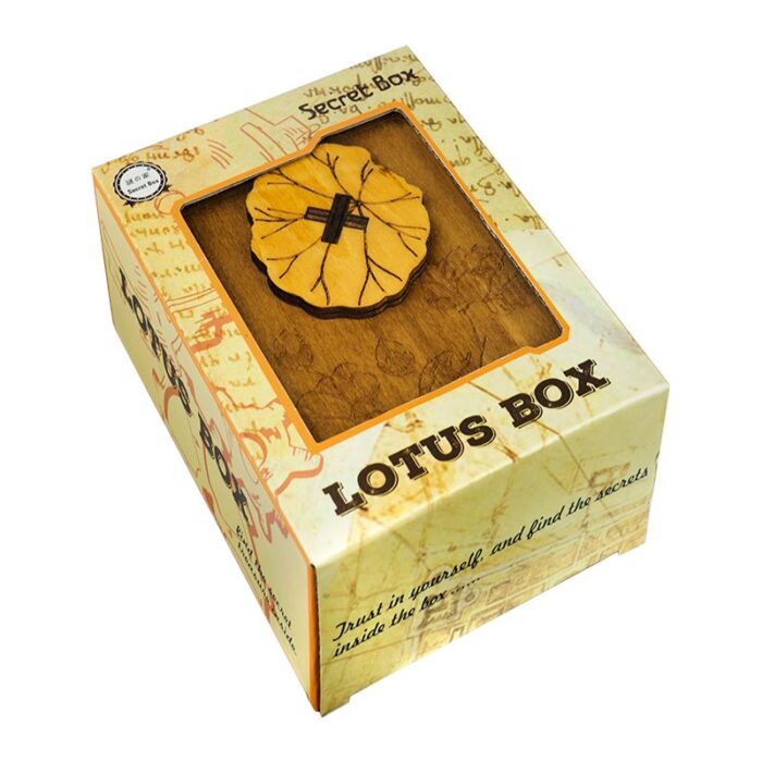 Puzzle Box - Дървен сейф Lotus box - Секретна кутия пъзел кутия