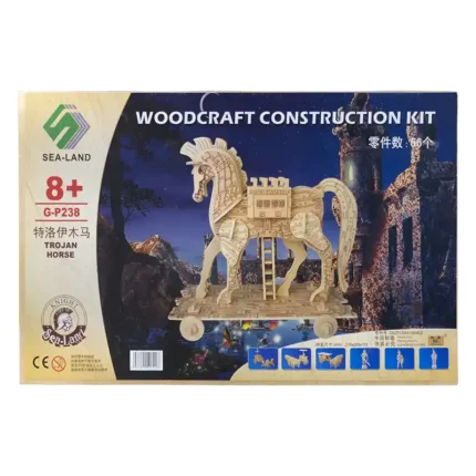 3D Дървен пъзел-Троянски кон