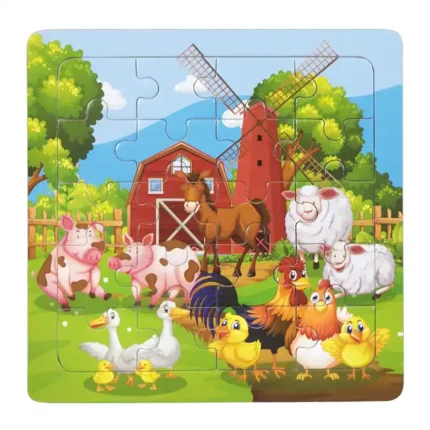 Детски пъзел-Ферма с животни