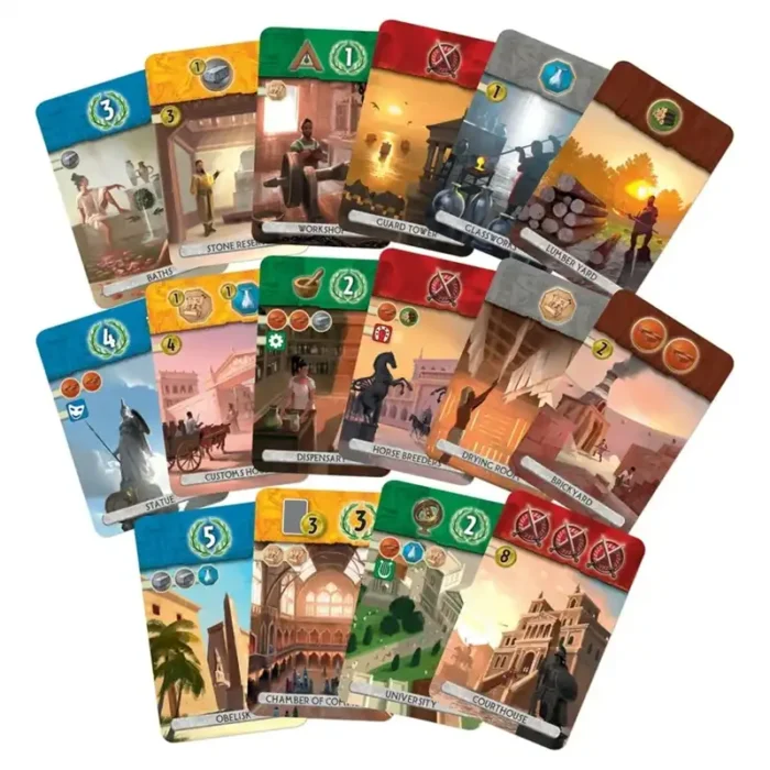 Настолна игра 7 Wonders Duel игрални карти