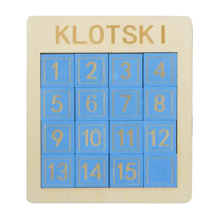 Плъзгащ пъзел с цифри Klotski от 1 до 15 Slide Puzzle