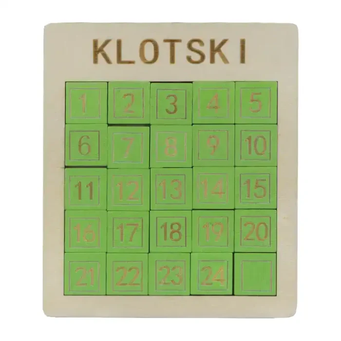 Плъзгащ пъзел с цифри Klotski от 1 до 24 Slide Puzzle