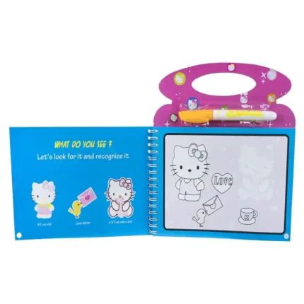 Водна книжка Hello Kitty Книжка за оцветяване с вода