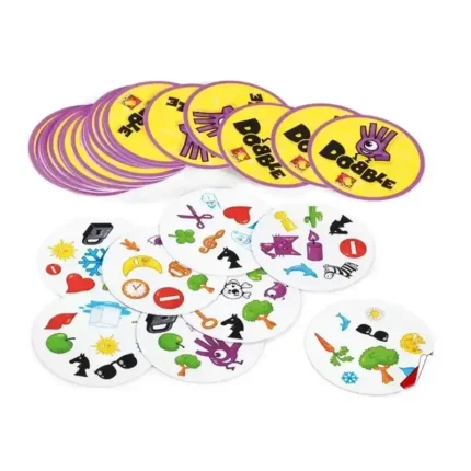 Детска настолна игра с карти -Dobble Цифри и Форми семейна игра