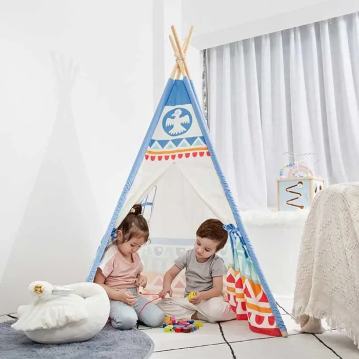 detska indianska palatka Classic World-tipi sinya (3)