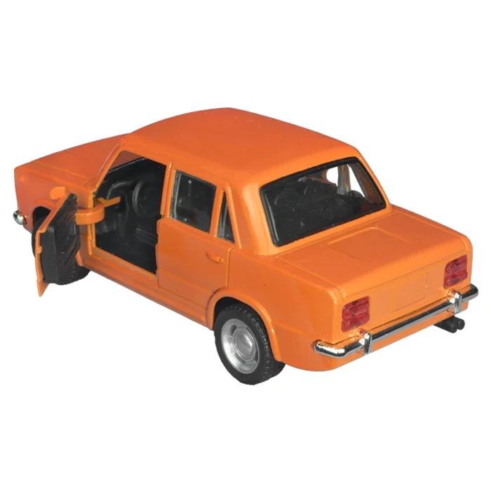 Метална количка-Lada 2101-1970-Pull Back-Оранжева-Колекционерска кола