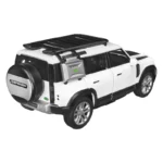 Метална количка-Land Rover Defender-Pull Back-Бял-Отваряеми врати