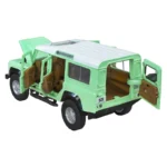 Метална количка-Land Rover Defender-Pull Back-Зелен-Колекционерска кола