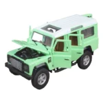 Метална количка-Land Rover Defender-Зелен-Pull Back-Детска количка