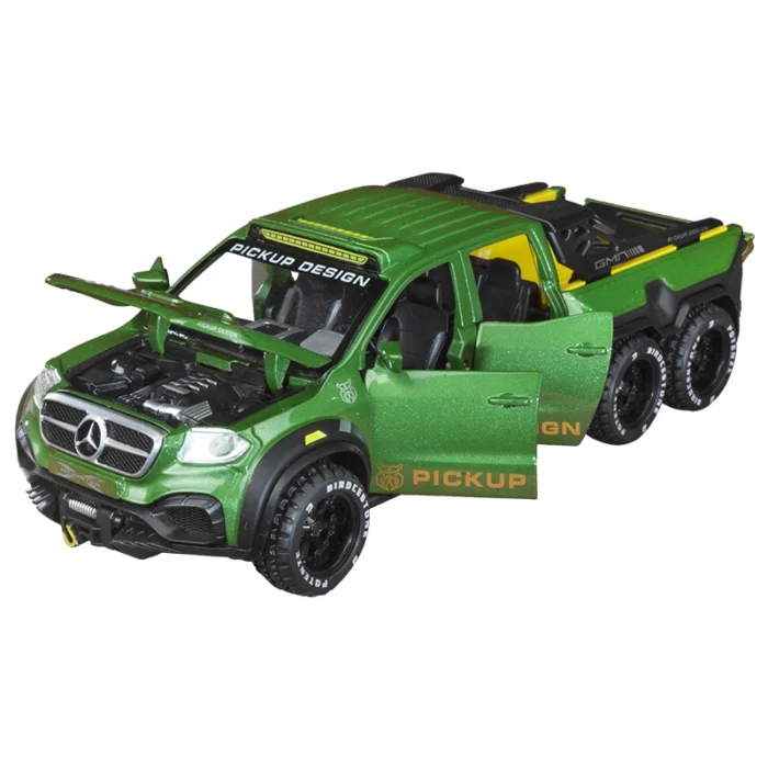 Метална количка-Mercedes Benz X-Class Exy 6x6-Pull Back-Колекционерска кола