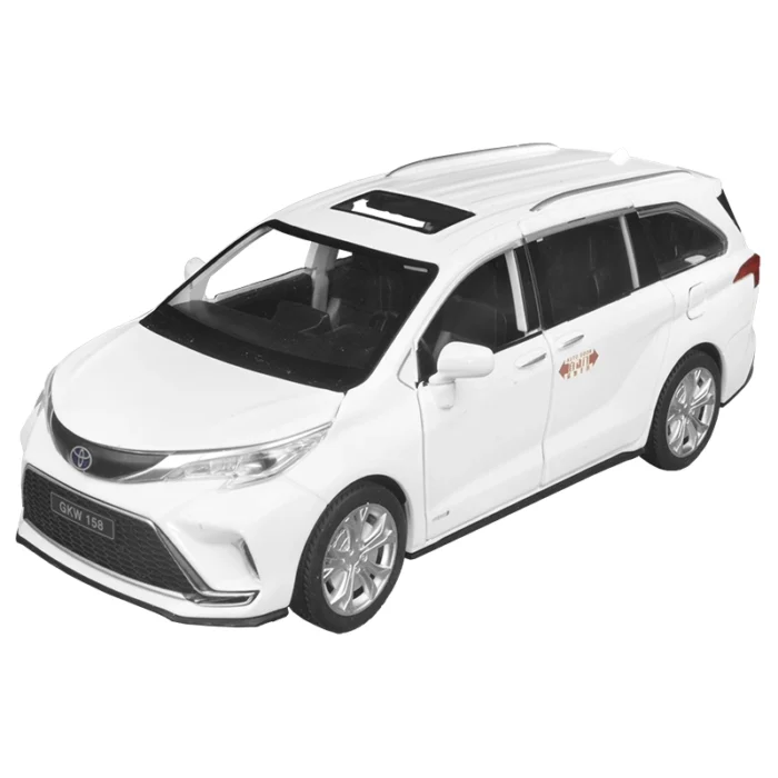 Метална количка-TOYOTA Sienna GKW 158-Pull Back-Бял